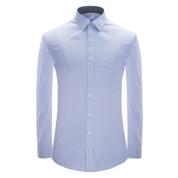 Manufacture Long Sleeve Solid Color Men's Shirts Personalized Professional Lapel Shirts Blue Wide Pinstripes Shirt Center 30% Cotton 22% Tencel YM3006 CHENSHANG SKR038 Manufacture Long Sleeve Solid Color Men's Shirts Personalized Professional Lapel Shirts Blue Wide Pinstripes Shirt Center 30% Cotton 22% Tencel YM3006 CHENSHANG SKR038
